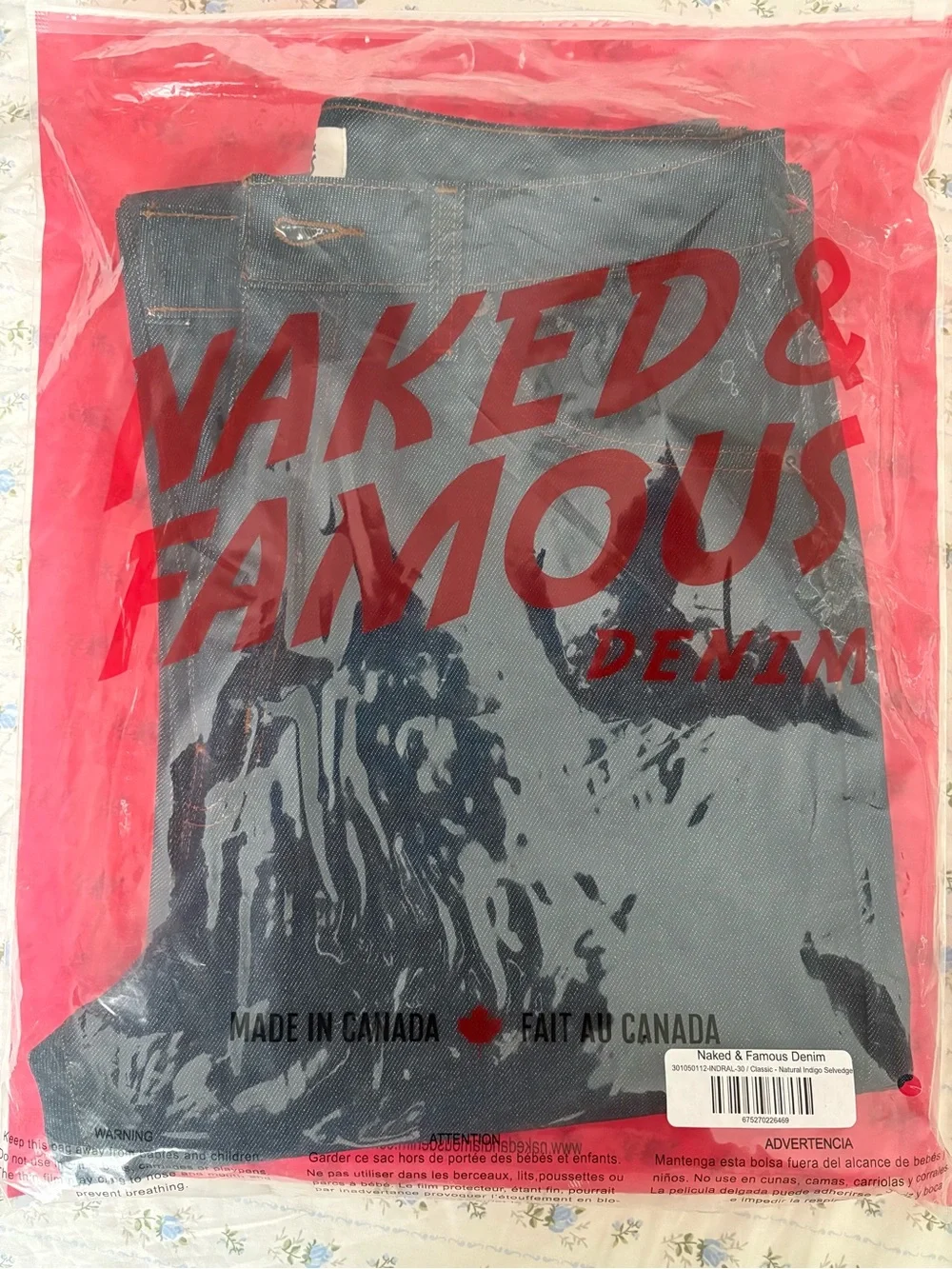 Naked & Famous Denim Natural Indigo Slim Straight Jeans